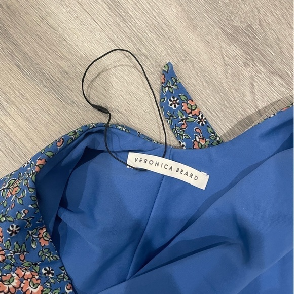 Veronica Beard Floral Salis Halter One Piece Bathing Suit - Picture 4 of 7